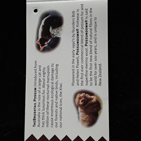 NWOT POSSUMDOWN Merino Wool Blend Scarf, Black - Picture 5 of 9